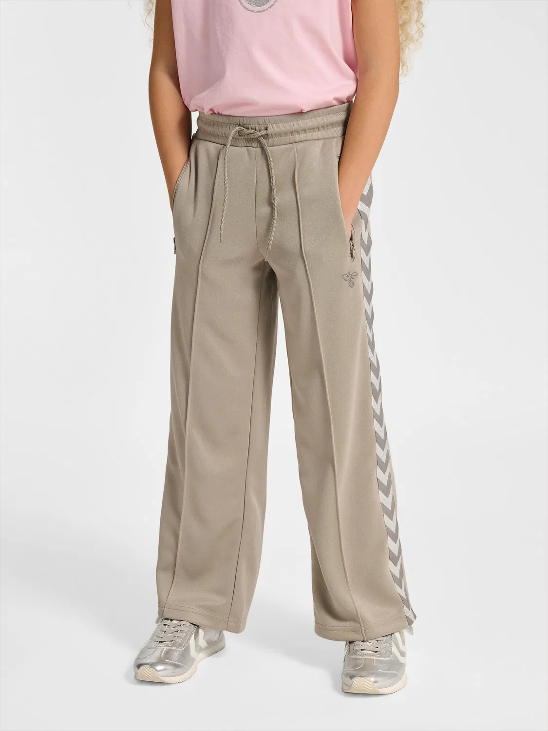 Детские спортивные штаны с широкой штаниной Hmljr Wide Hummel, Grau