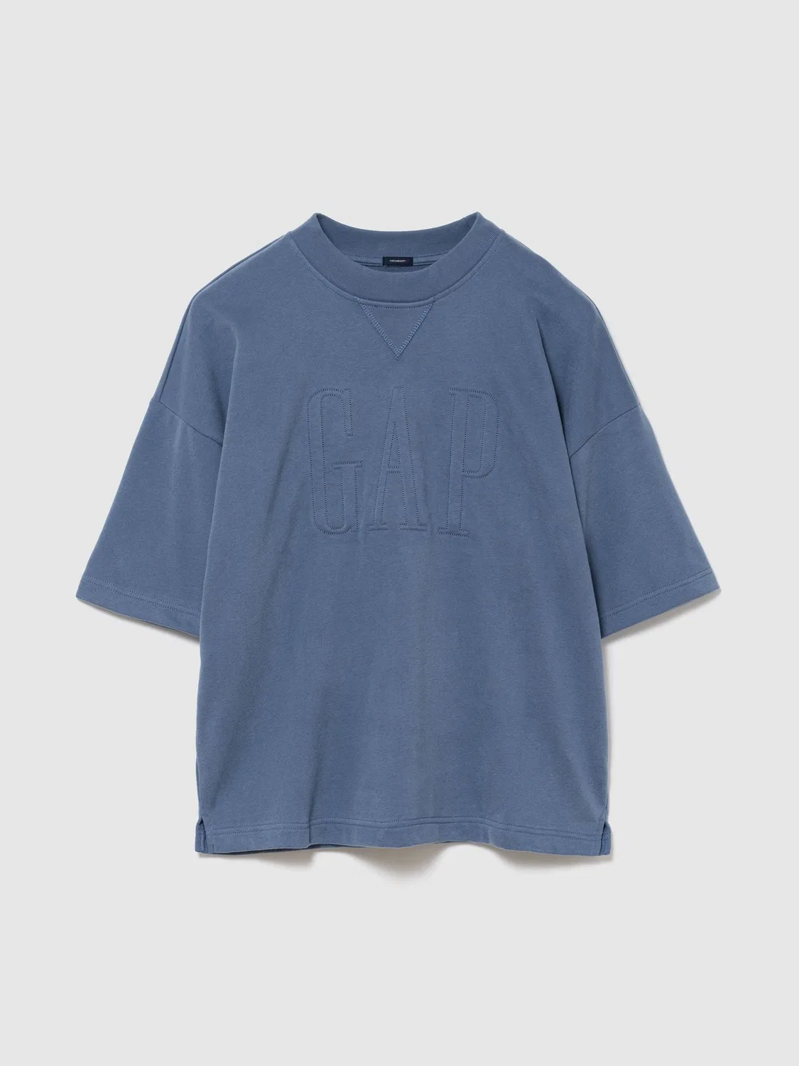 Футболка оверсайз с логотипом Gap VintageSoft French Terry, синяя