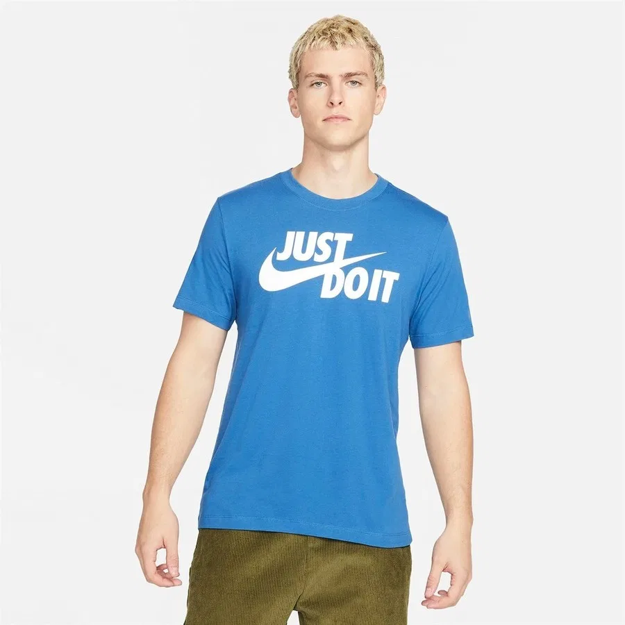 Футболка спортивная с коротким рукавом Nike New Jdı Swsh, Синий — фото 4