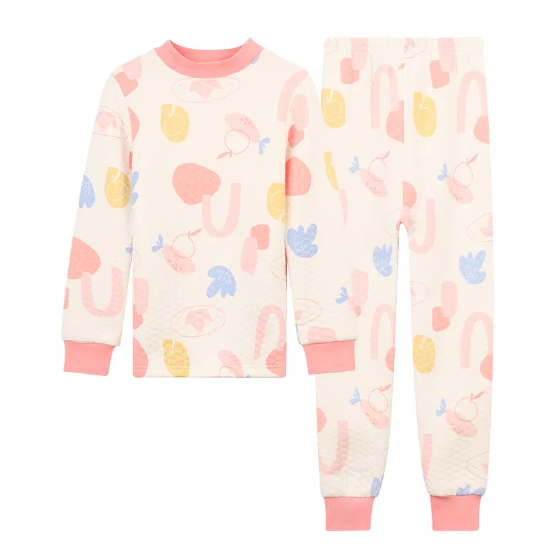 Детский комплект нижнего белья с принтом Red bean, Light Cloud White Peach Pink