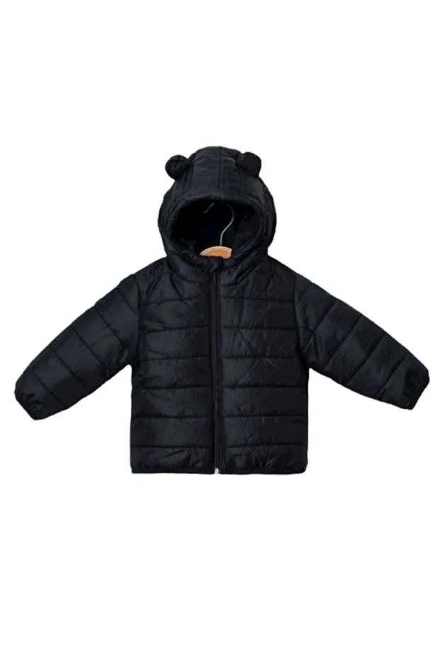 Детское пальто для девочек с капюшоном Pukka, Black