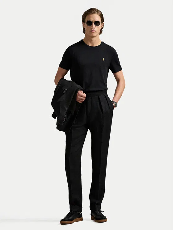 Футболка slim fit Polo Ralph Lauren, черный — фото 2