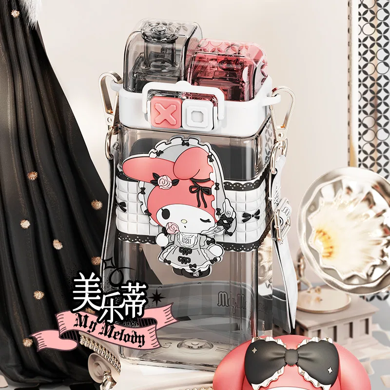 Детский стакан с трубочкой 520 мл Half-Human Water Cup+Life Water Cup Straps Sanrio, Half-Human Water Cup+Life Water Cup Straps — фото 4