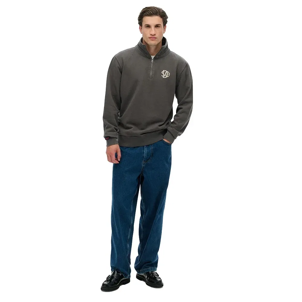 Свитер Athletic half zip Superdry, серый — фото 4