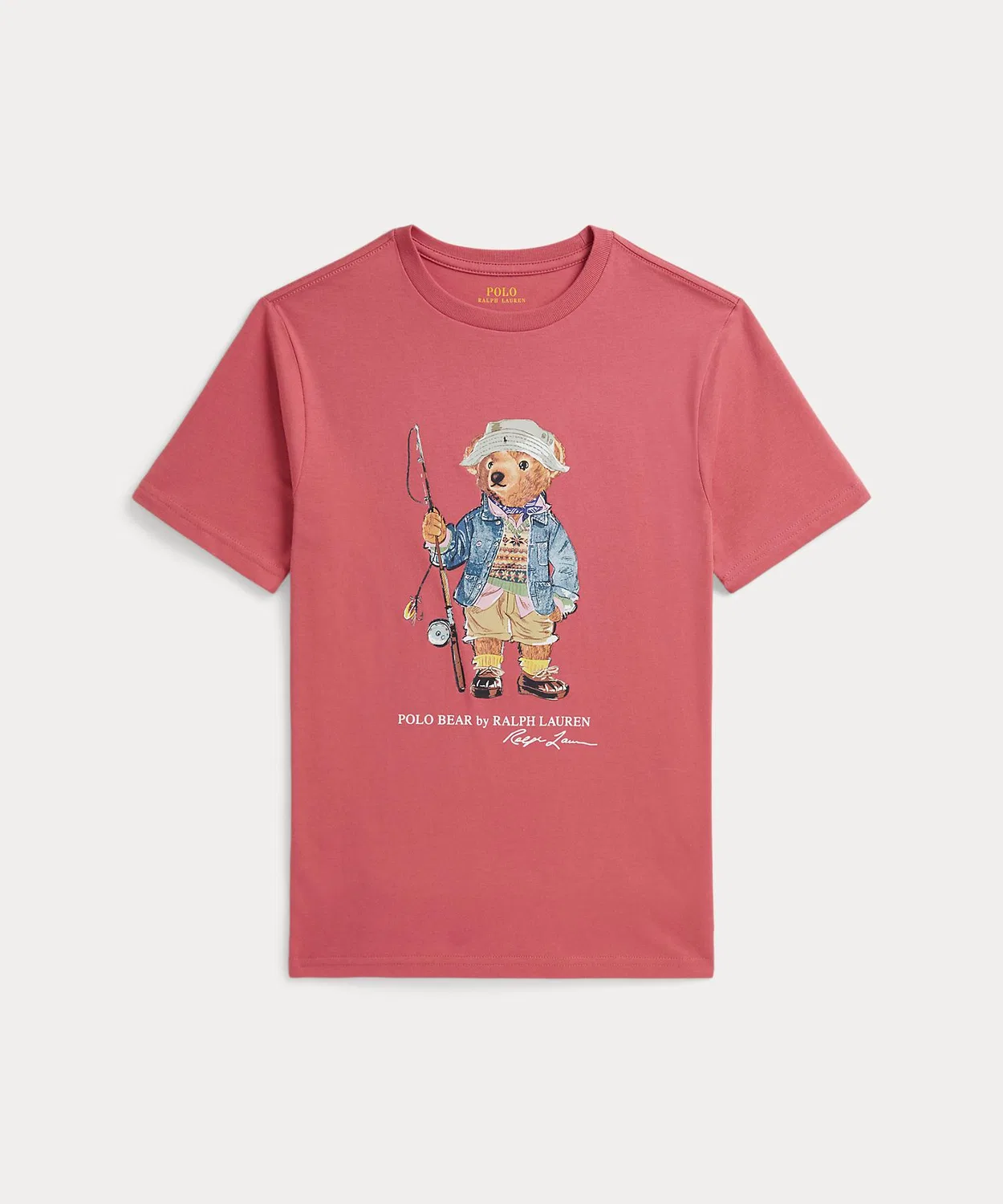 Детская футболка с длинным рукавомPolo Bear Cotton Jersey T-Shirt POLO RALPH LAUREN CHILDRENSWEAR, Red