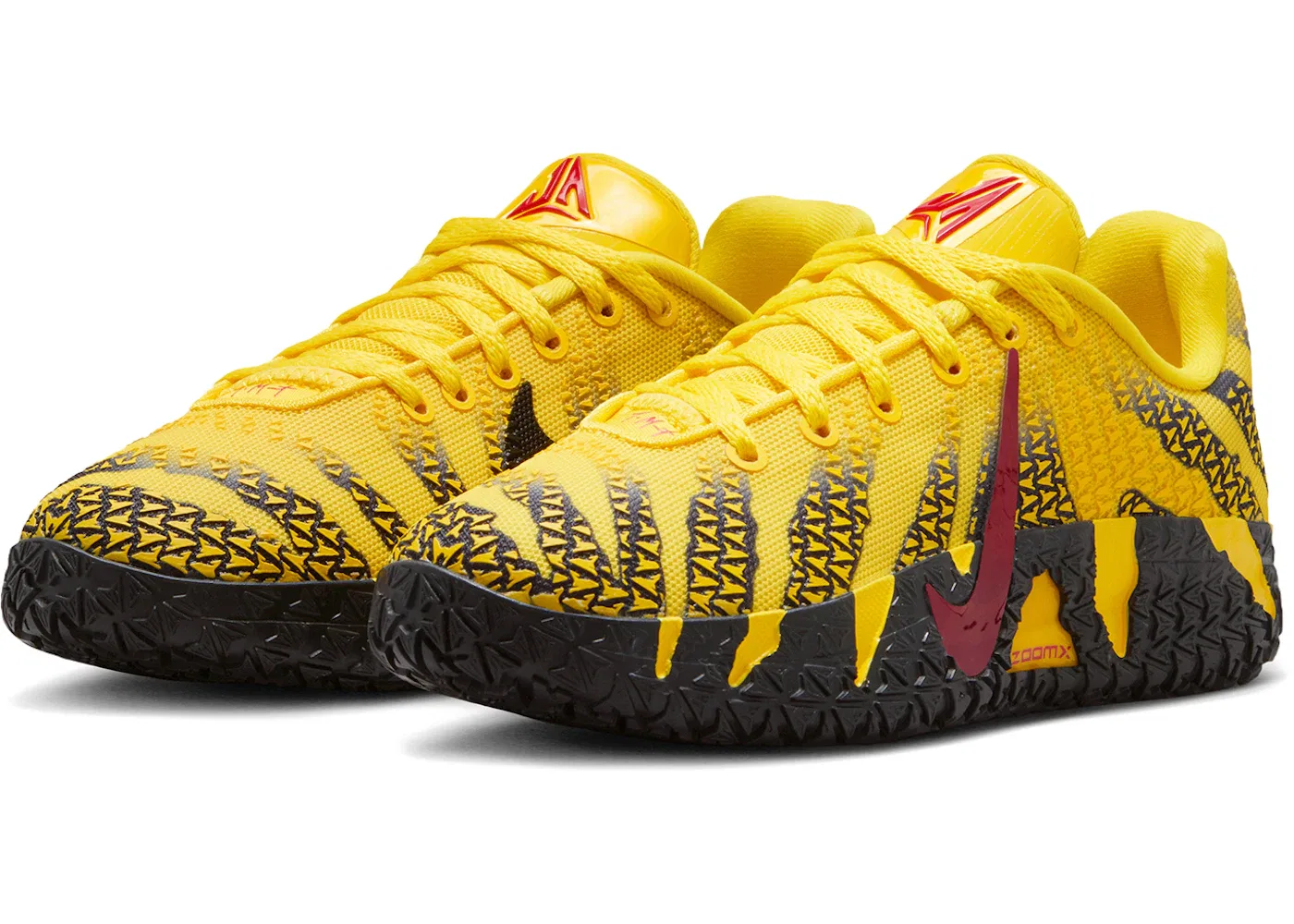Детские кроссовки для мальчиков баскетбольные Nike Ja 3 Nike, Tour Yellow University Red Black