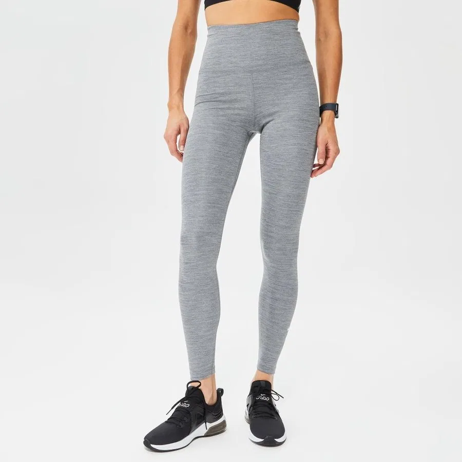 Женские леггинсы с высоким поясом Nike One Dri-FIT HR Tight, Серый — фото 2