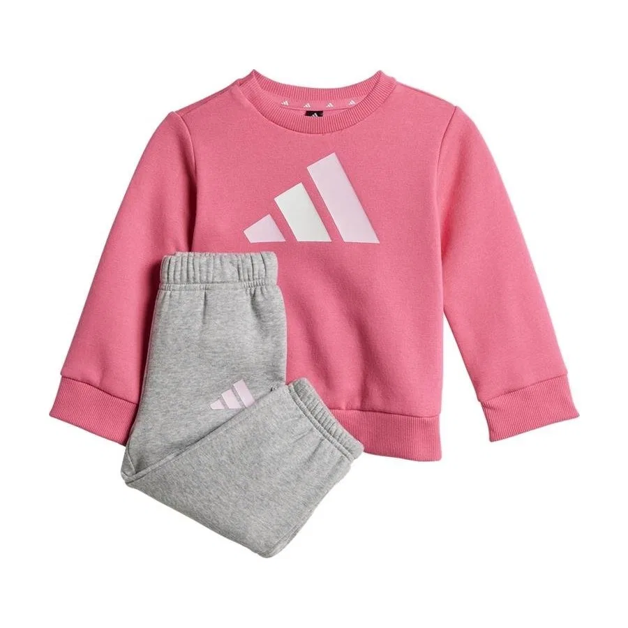 Спортивный костюм с длинным рукавом, с принтом, модель Essentials Bl Fg 240, adidas, Розовый