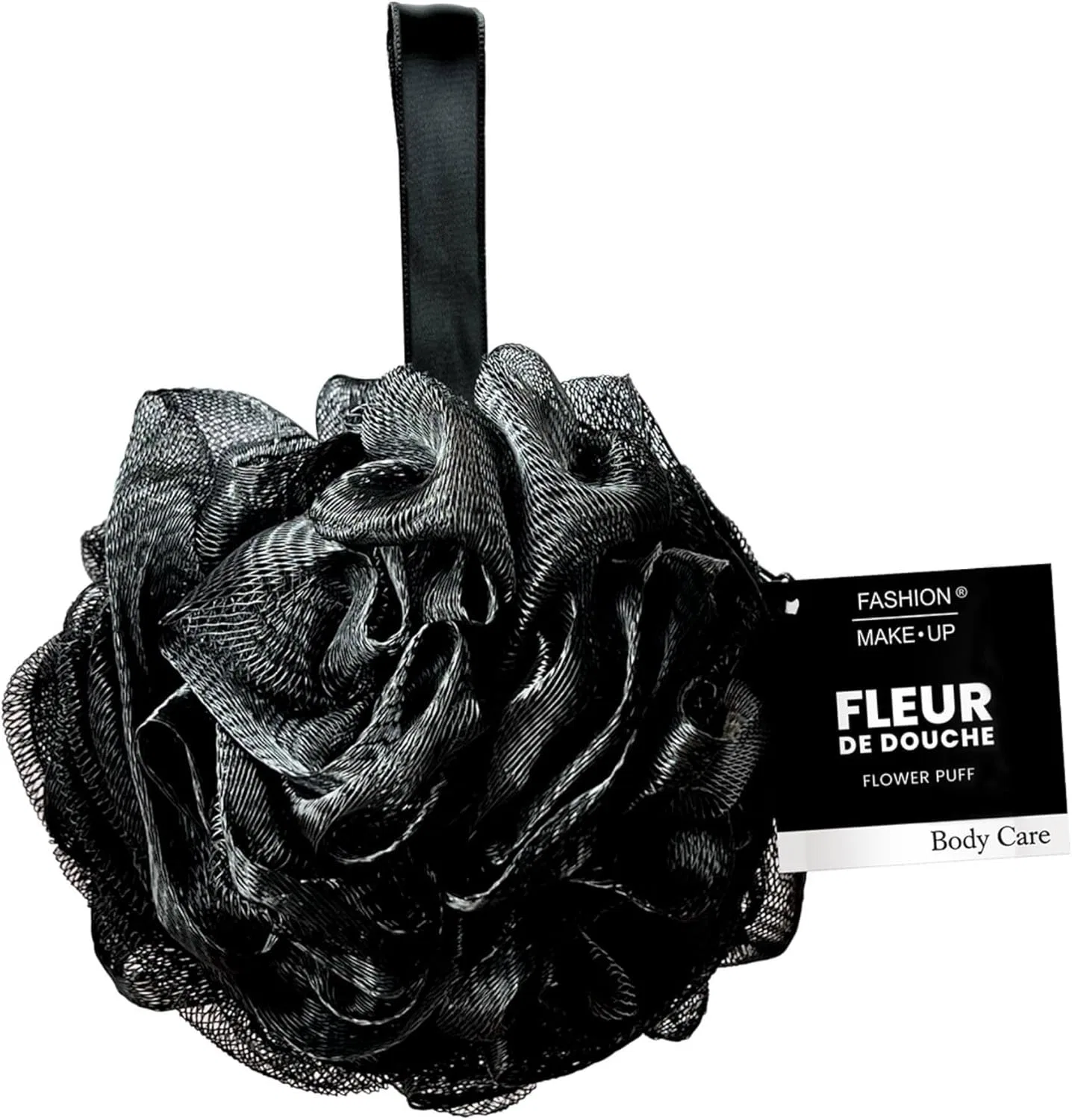 Мочалка для душа, FASHION MAKE UP, 50 г, Black