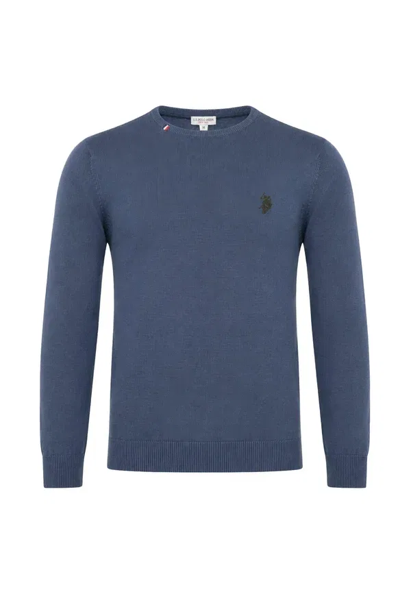 Свитер из хлопка Burt pullover U.S. Polo Assn., avio, цвет avio — фото 4