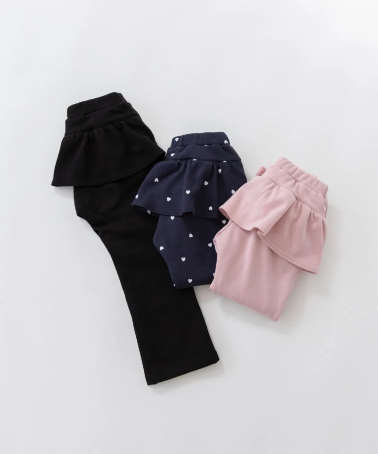 Детские теплые брюки с флисовой подкладкой сзади с рюшами, модель Back Frill, branshes, Черный — фото 2