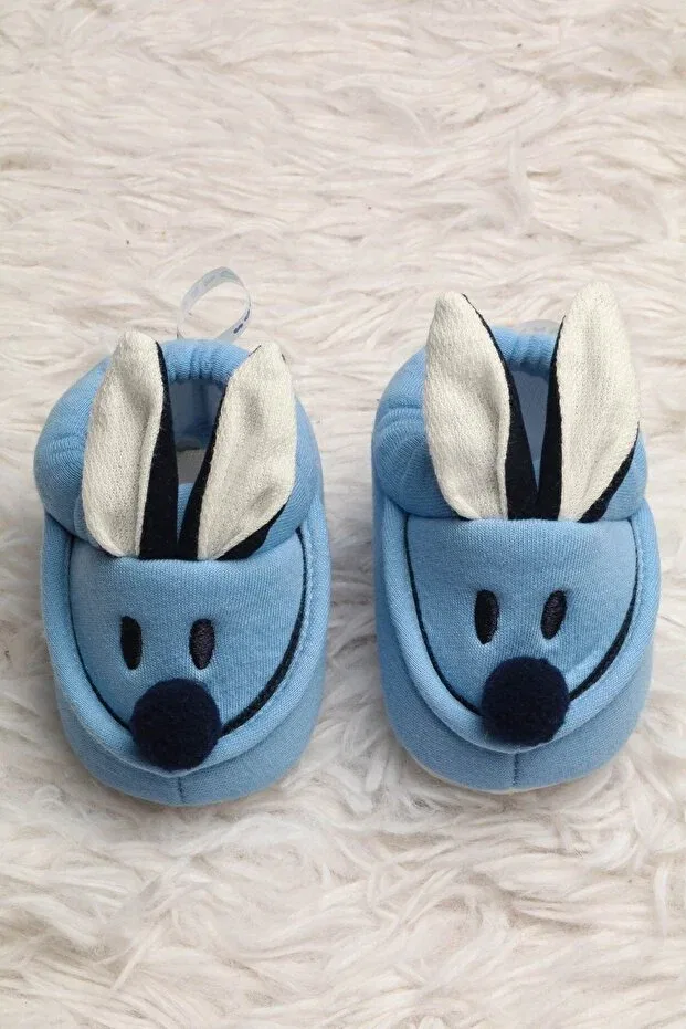 Детские пинетки для малышей с принтом Yummy kids baby booties Generic Brands, Blue