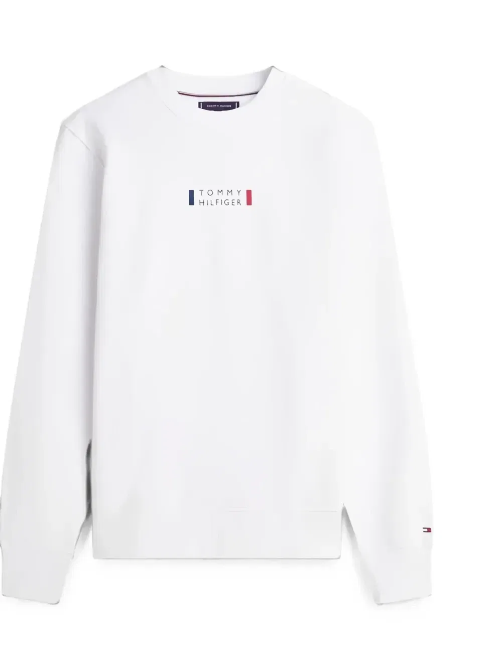 Хлопковый свитер с логотипом Tommy Hilfiger, белый — фото 2