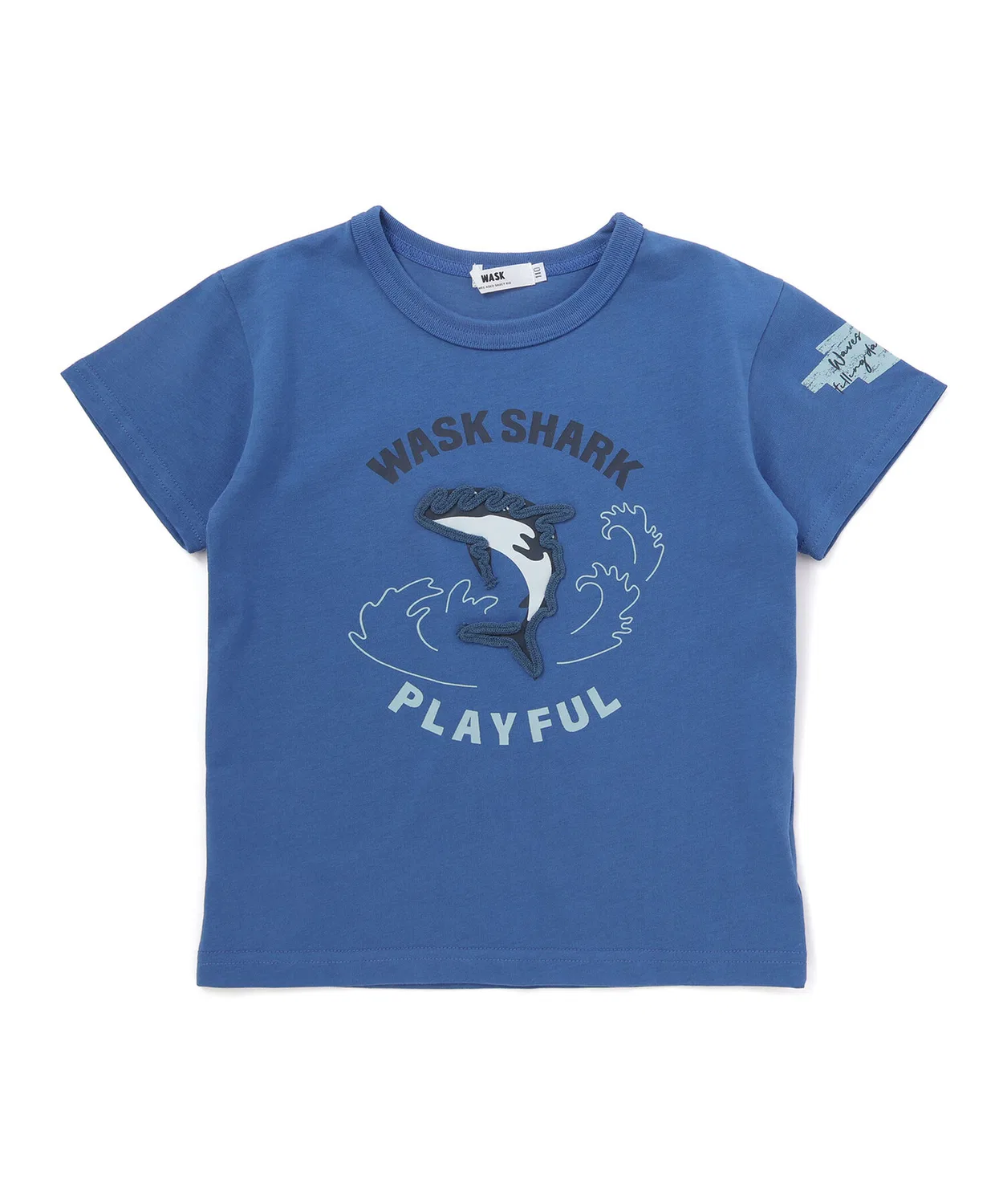 Детская футболка с контактной прохладой и вышивкой Shark WASK, Green — фото 3