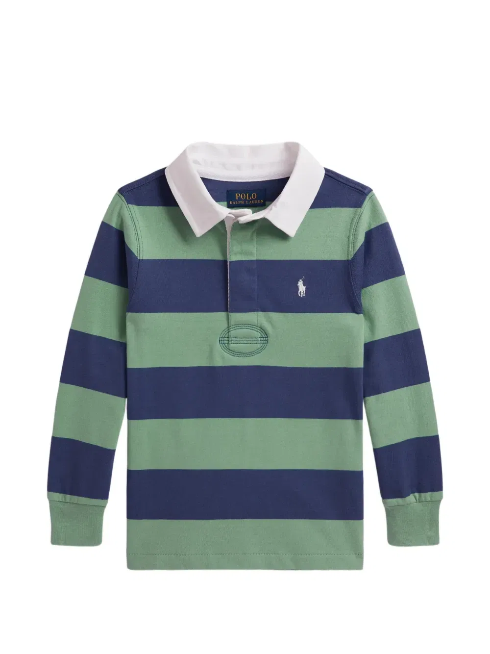 Рубашка-поло в полоску Polo Ralph Lauren Kids, зеленый