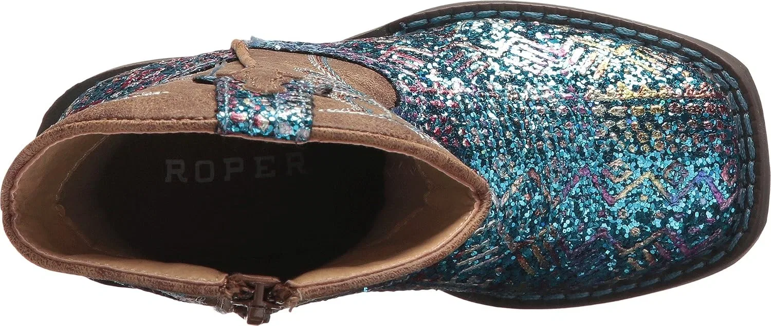 Детские ботинки для девочек с блестками Glitter Aztec Tin Haul, Blue — фото 2