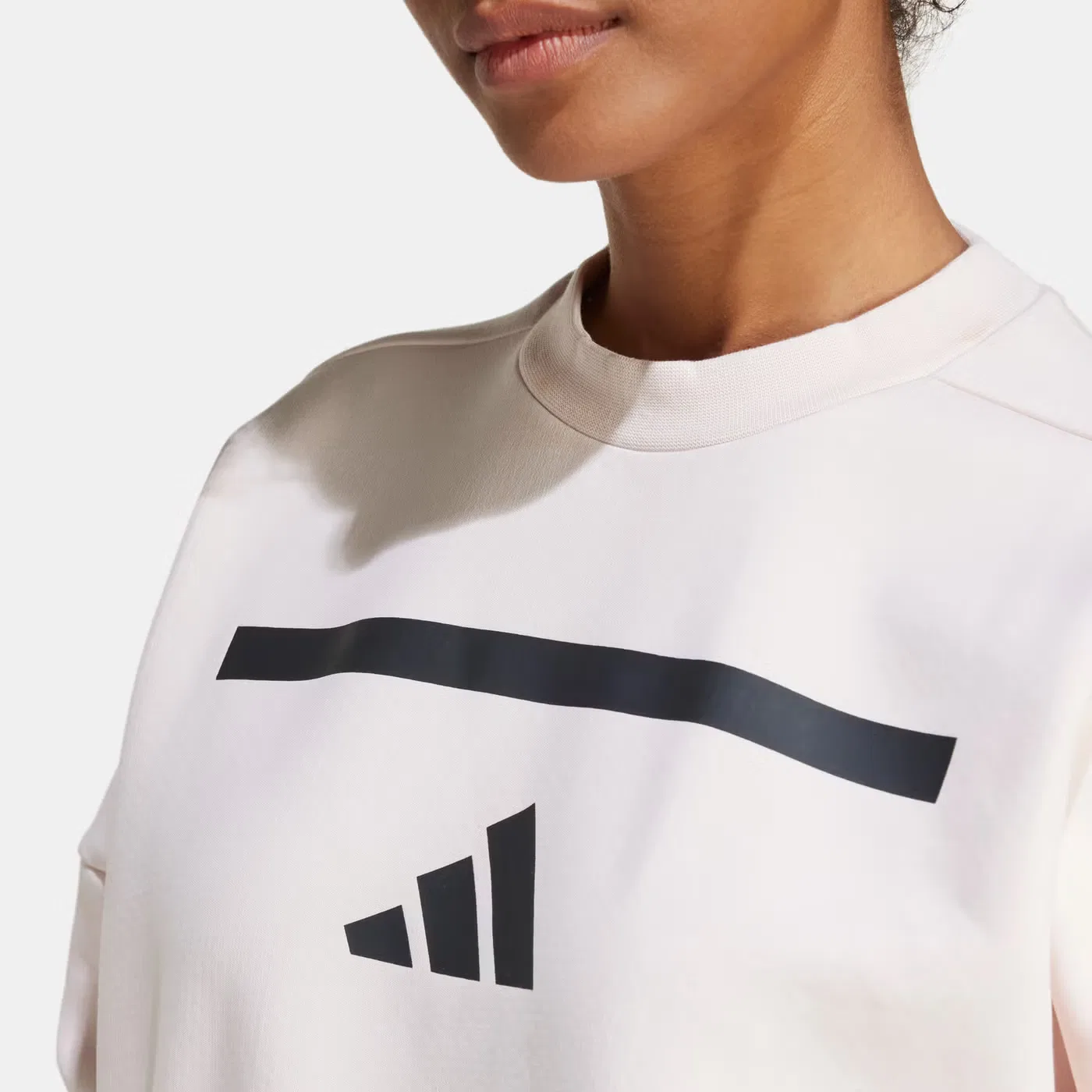 Свитшот с мягкой тканью Z.N.E. Adidas, розовый — фото 4