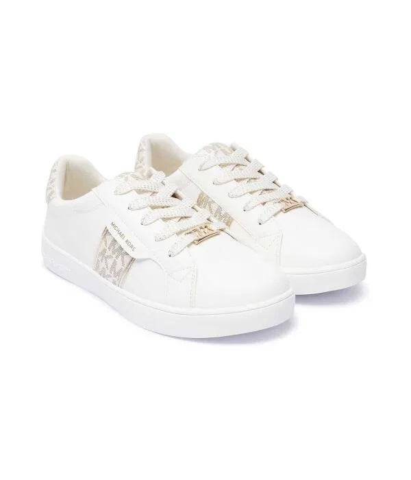 Детские кроссовки для девочек из искусственной кожи Jem Maxine Michael Kors Kids, белый — фото 3