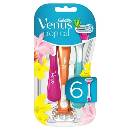 Бритвенный станок одноразовый Gillette Venus Tropical, 6 шт.