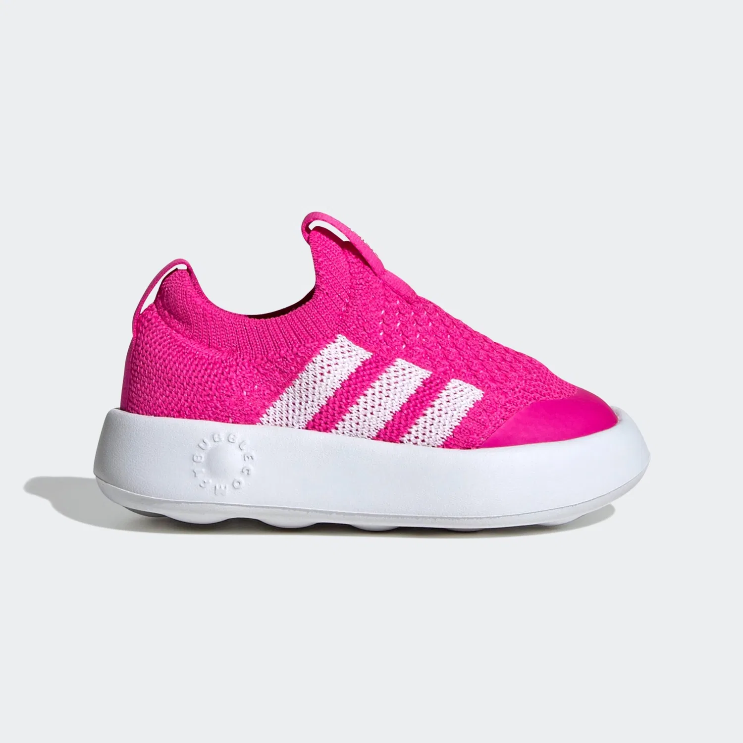 Детские кроссовки-слипоны Bubblecomfy Adidas Sportswear, Shock Pink/Ftwr White/Core Black — фото 2