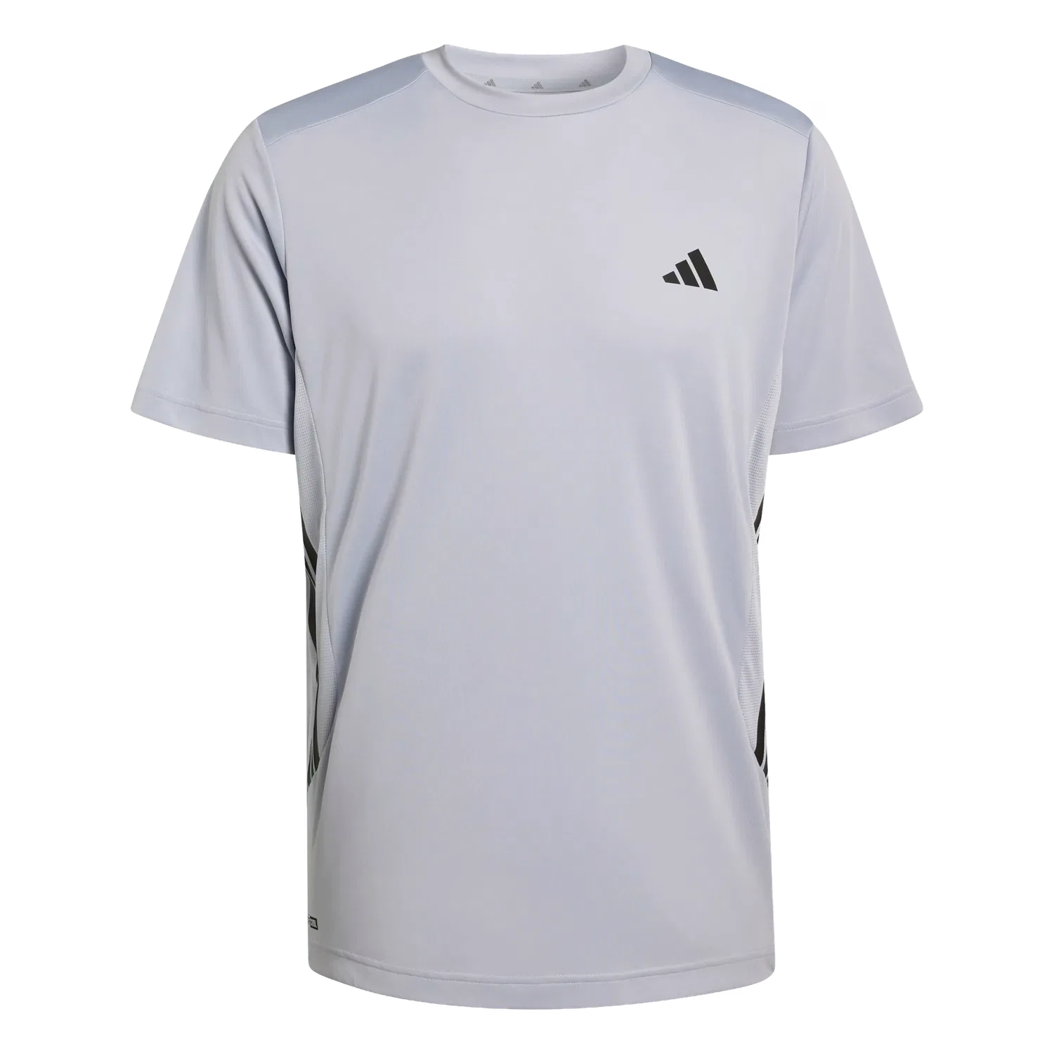 Мужская спортивная футболка с тремя полосками Adidas, серый
