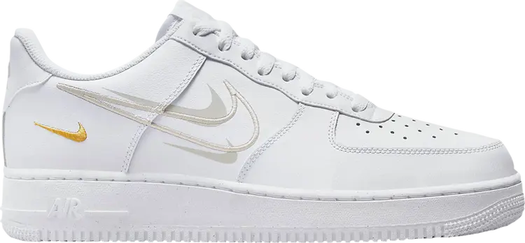 

Кроссовки Nike Air Force 1 '07 'Multi Swoosh - White Solar Flare', белый, Белый;серый, Кроссовки Nike Air Force 1 '07 'Multi Swoosh - White Solar Flare', белый