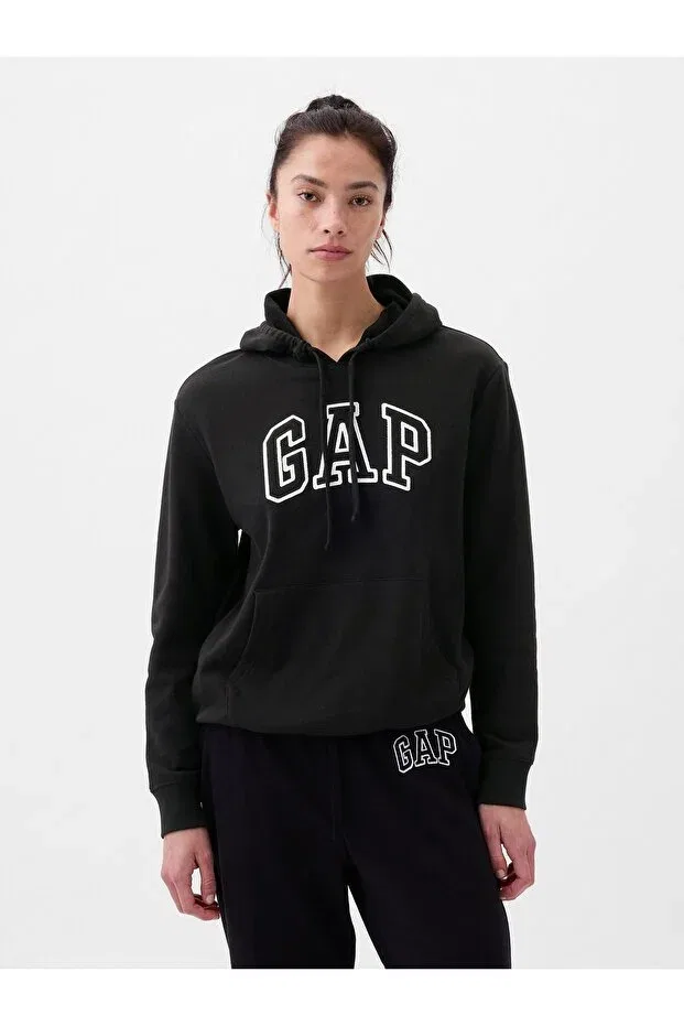 Женские свитшот с принтом Gap, Black-002