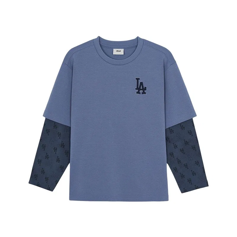 Детская футболка с круглым вырезом Light Indigo MLB KIDS