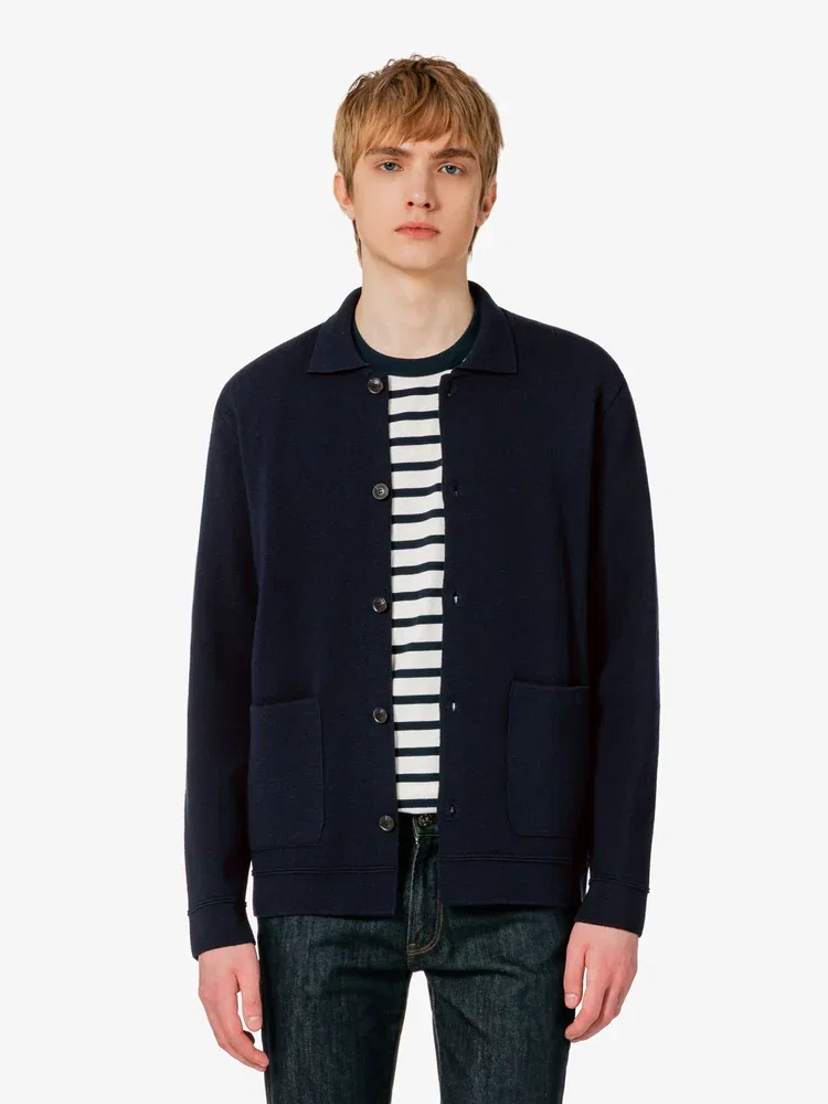 Кардиган-жакет модель 166 LACOSTE, Navy — фото 4
