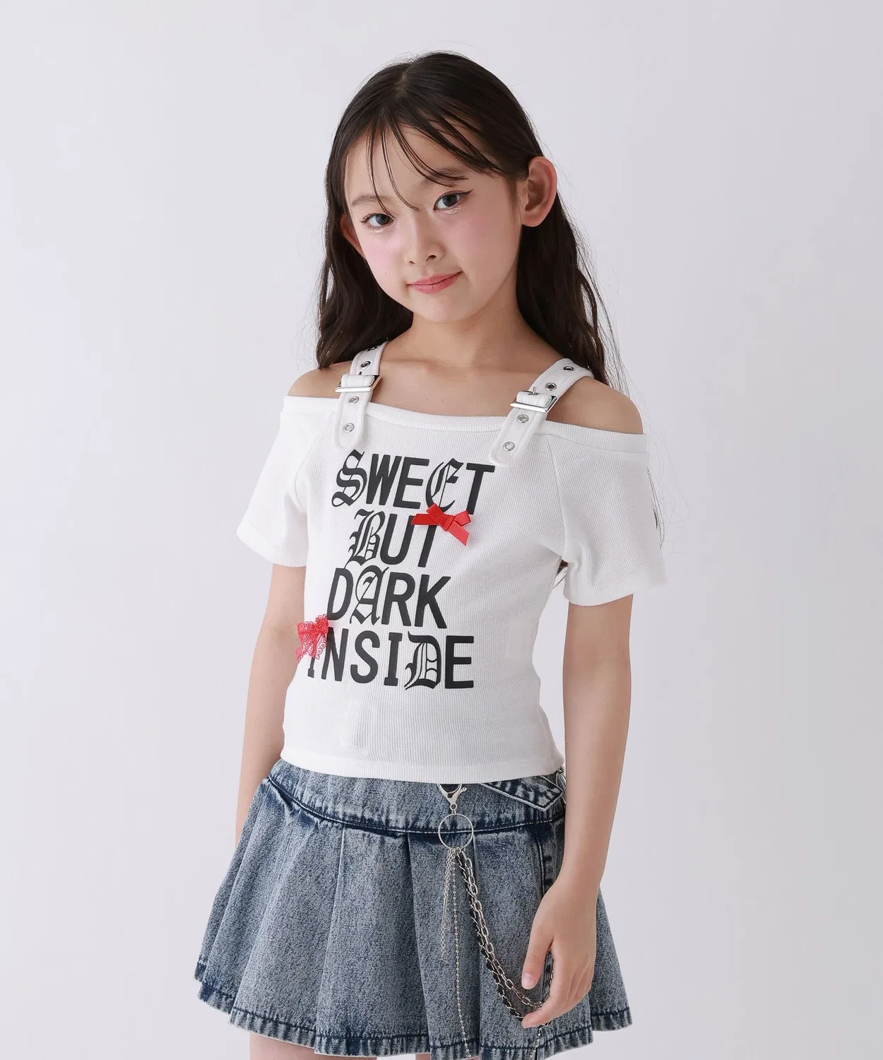 Детский топ с открытыми плечами с принтом и ремнем Off-White repipi armario, Off White