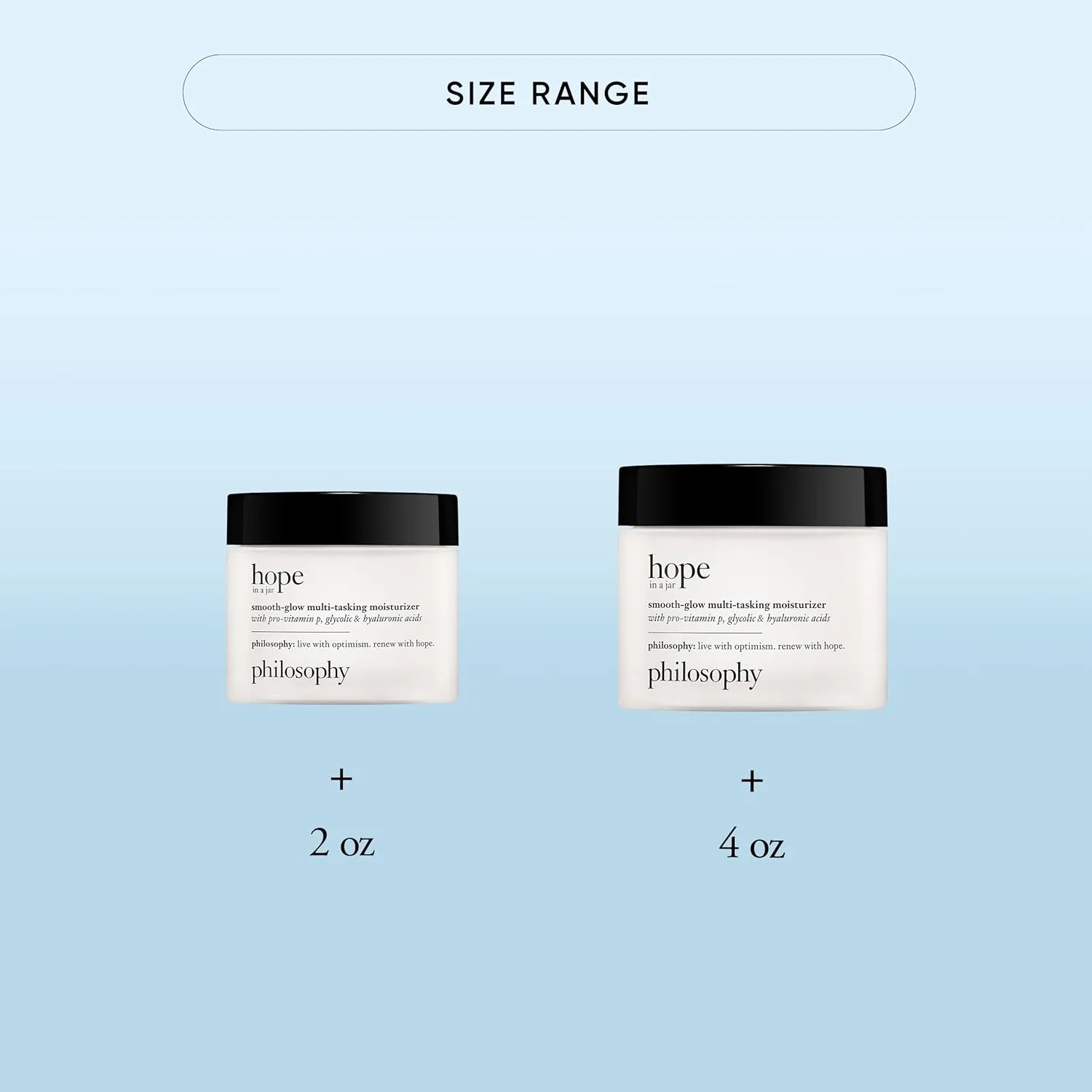 philosophy hope in a jar smooth-glow мультизадачный увлажняющий крем для лица с провитамином p, гликолевой и гиалуроновой кислотами для глубокого увлажнения и сияния кожи 113.40 г (1 шт.) — фото 3