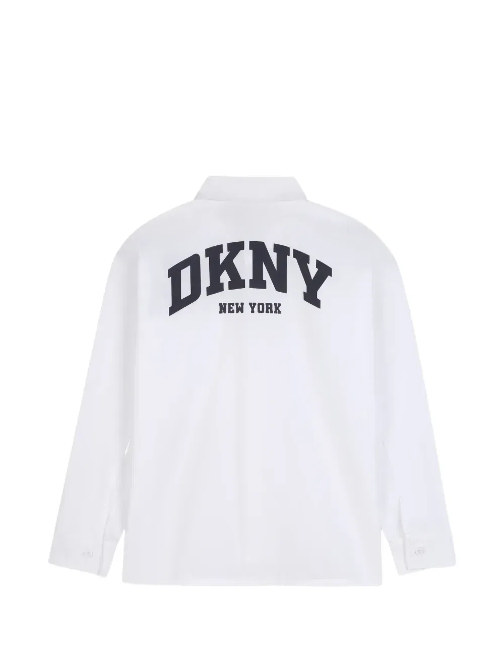 Рубашка с нагрудным карманом и логотипом Dkny Kids, белый — фото 2