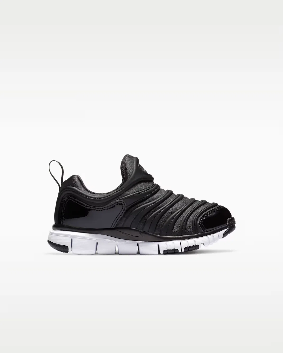 Детские удобные кроссовки, которые легко надевать и снимать Nike Dynamo Free, Anthracite/Black/White — фото 3