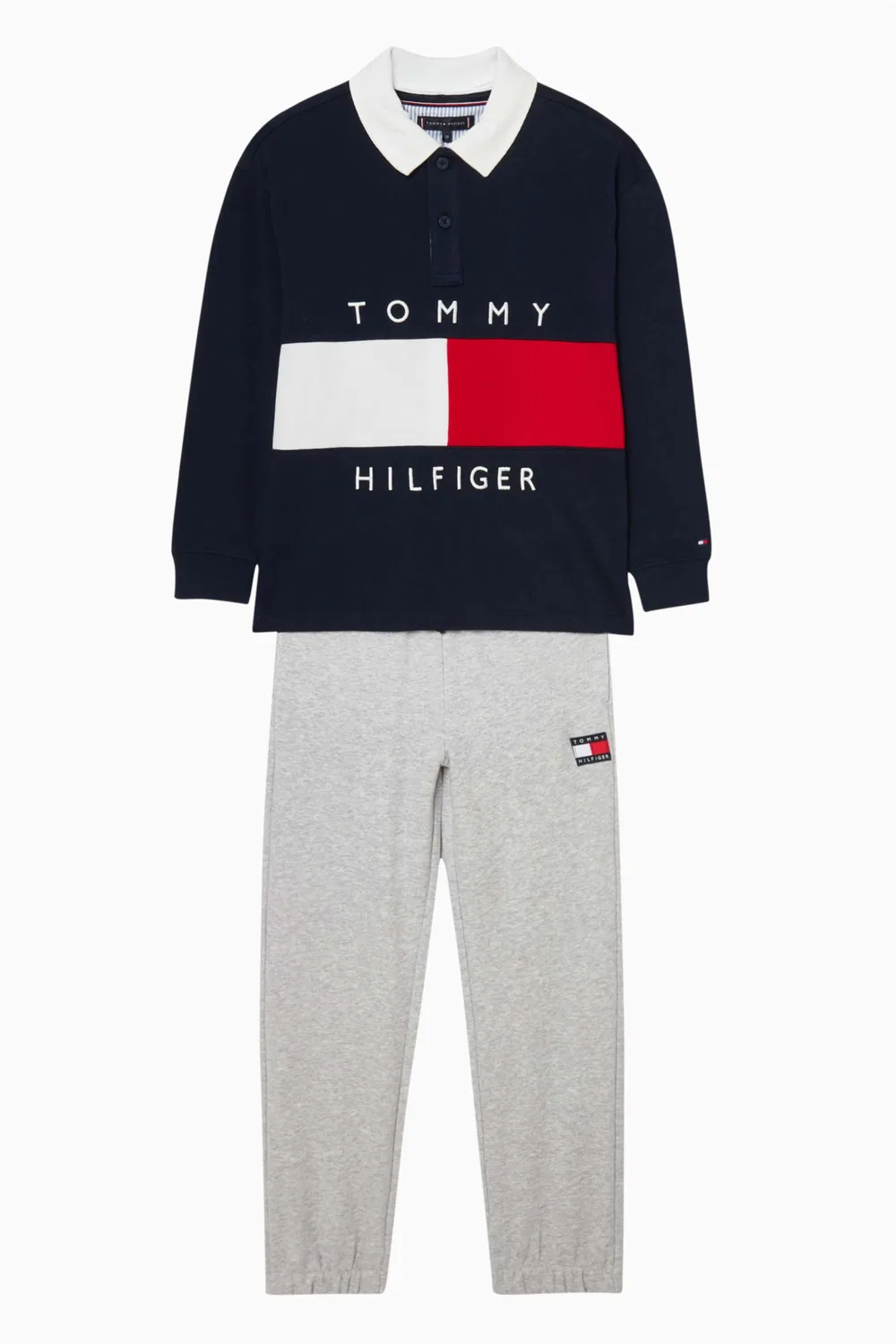 Поло с принтом флага Heritage Flag Tommy Hilfiger — фото 2