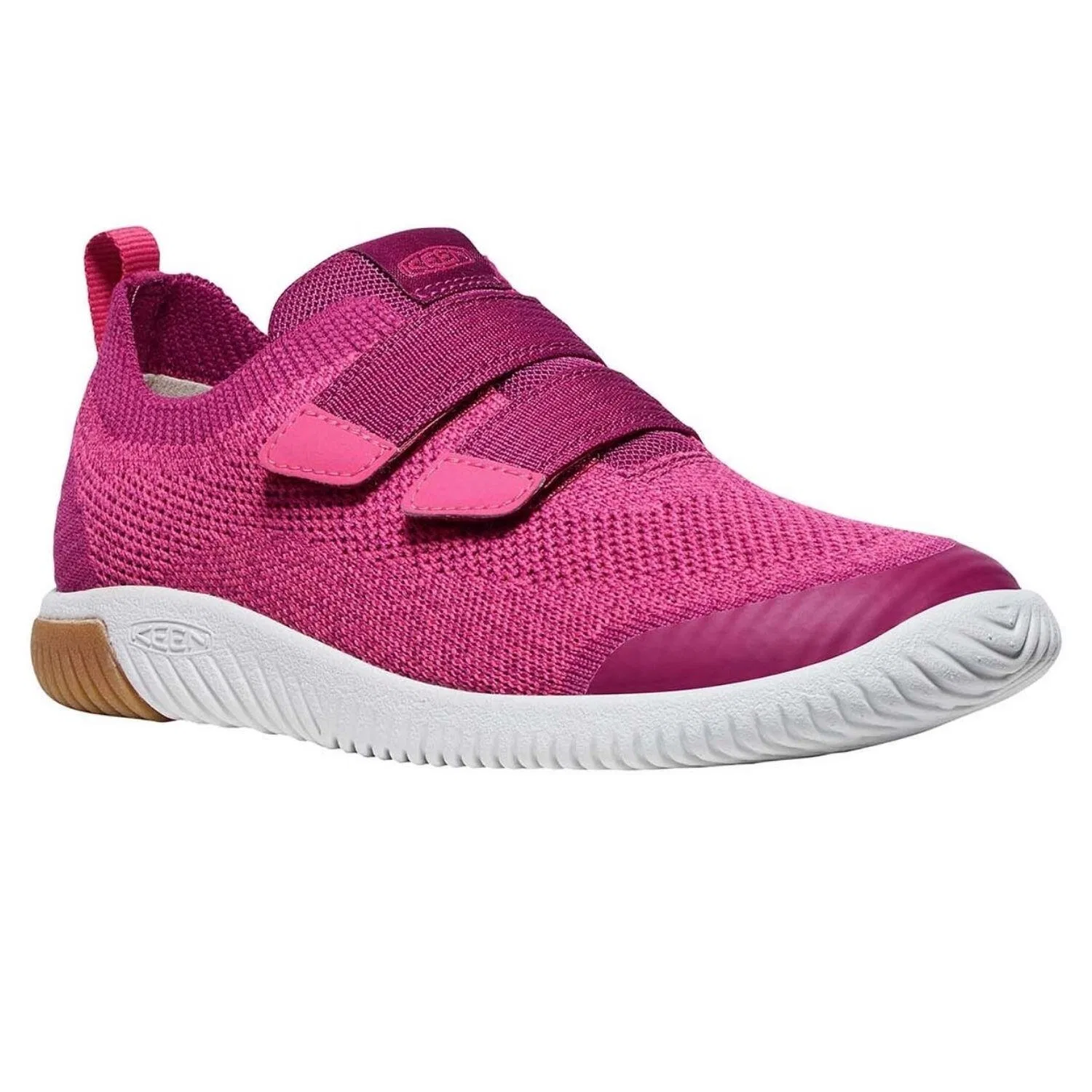 Детские спортивные кроссовки для девочек Keen KNX Knit DS, Цвет Роза 909 — фото 2