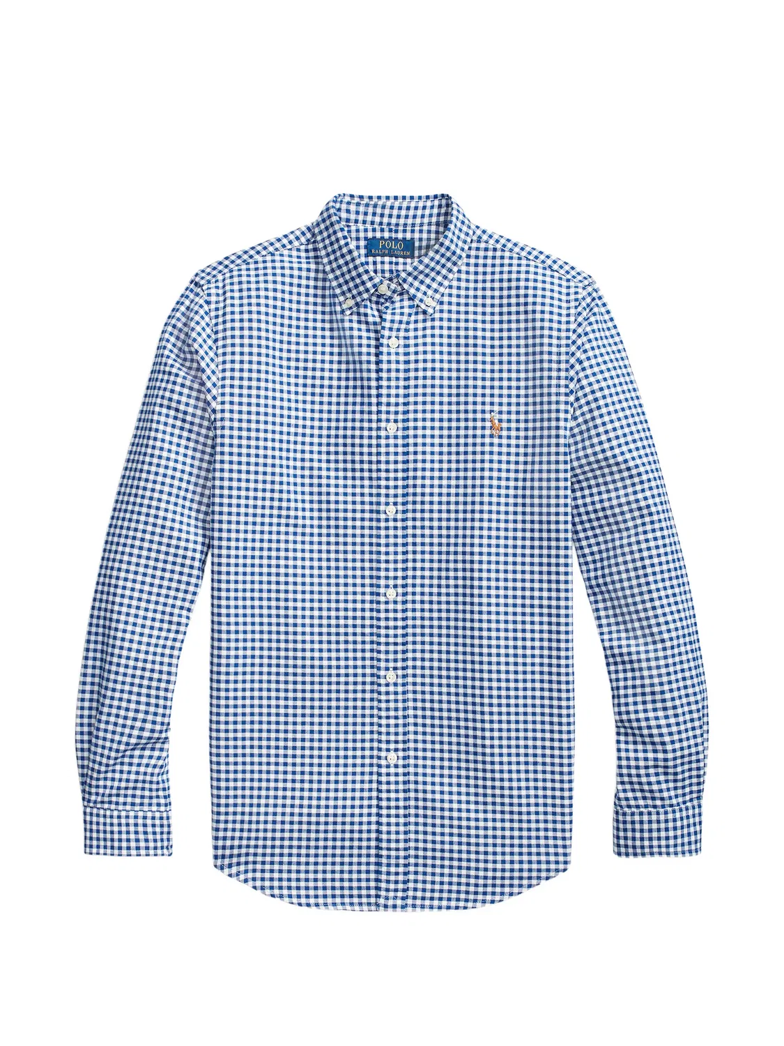 Рубашка в клетку гингем Polo Ralph Lauren, синий
