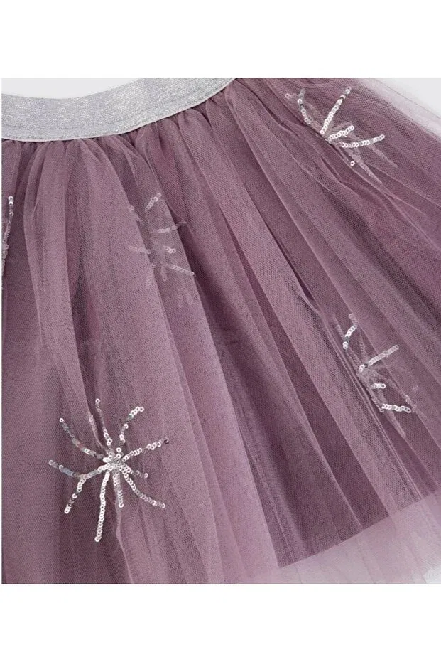 Детское платье-пачка с блестками на резинке Panço, Purple — фото 2