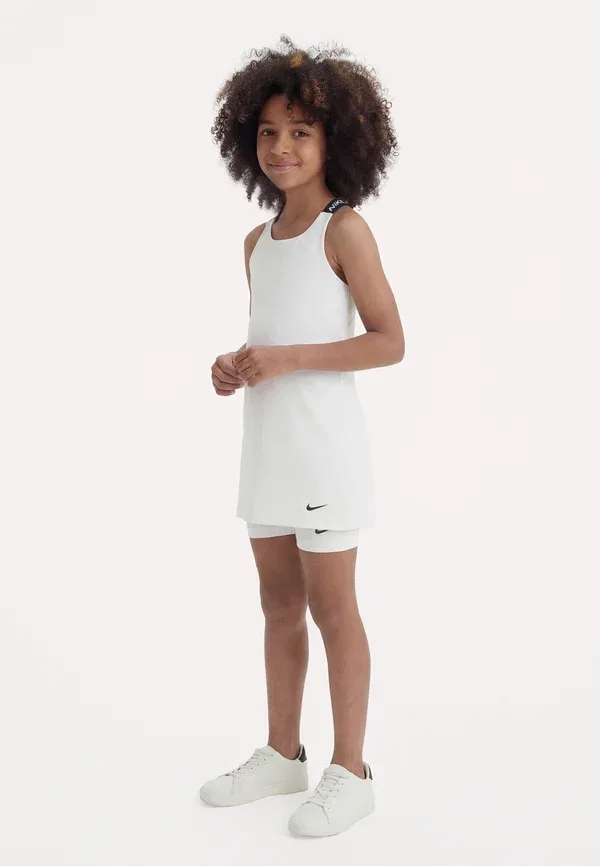 Платье спортивное Pro dry fit dress unisex, Nike Performance, White/Black, белый/черный