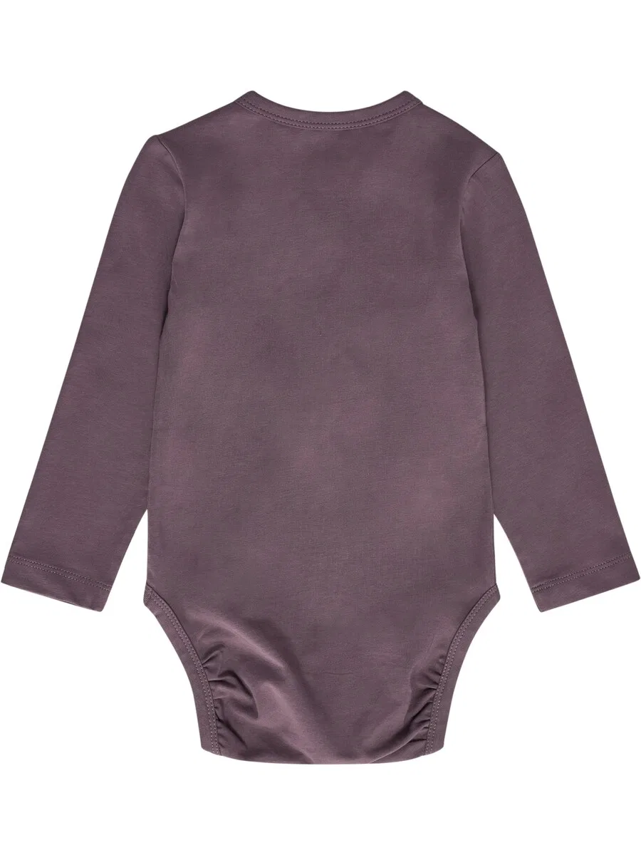 Комбинезон/боди Hummel 'Mini' темно-фиолетового цвета — фото 2