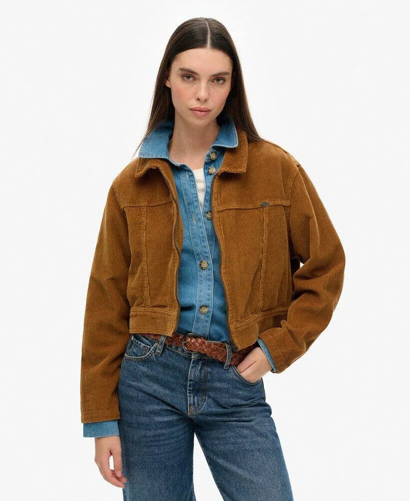 Женская куртка из вельвета Superdry, Цвет Brown