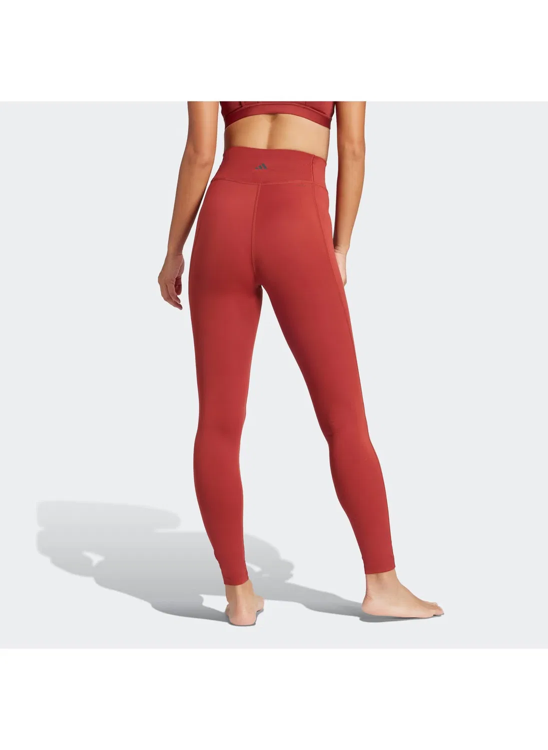 Леггинсы с высокой посадкой All Me Essentials Adidas, терракотовый — фото 2
