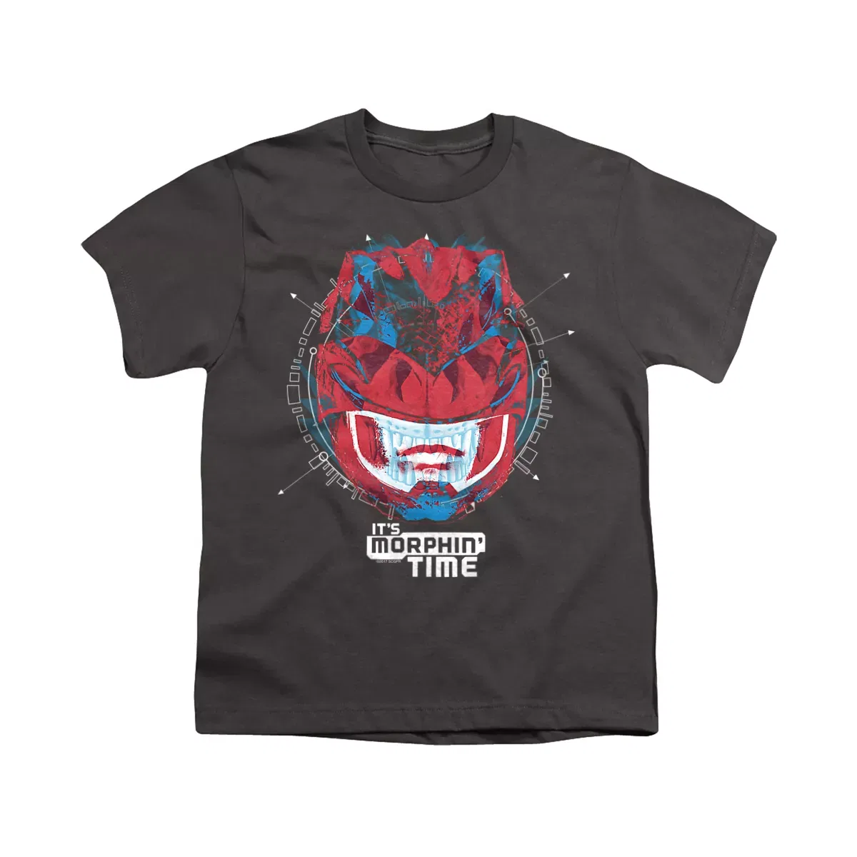 Детская футболка с принтом Power Rangers Its Morphin Time, Цвет Charcoal