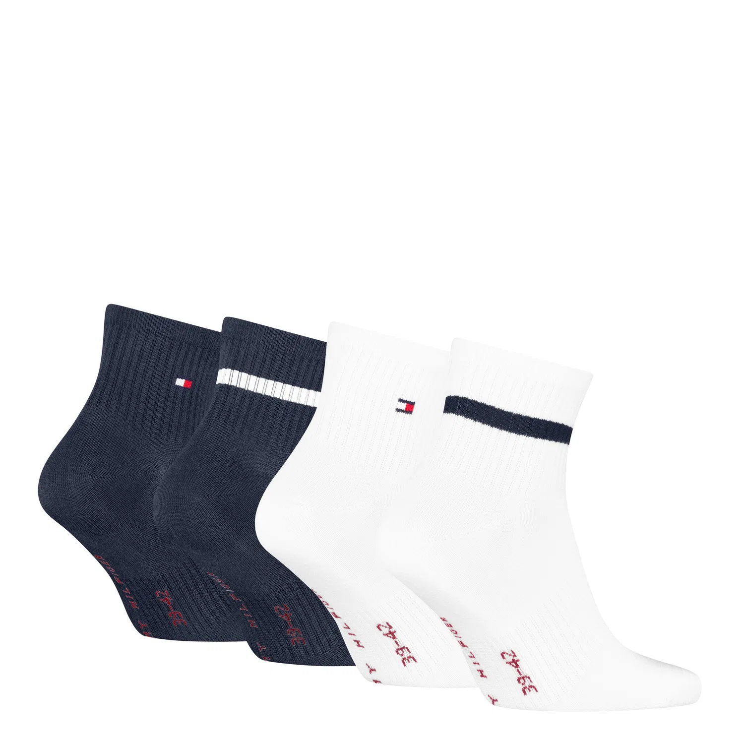 Мужские короткие носки Tommy Hilfiger, White/Navy — фото 2