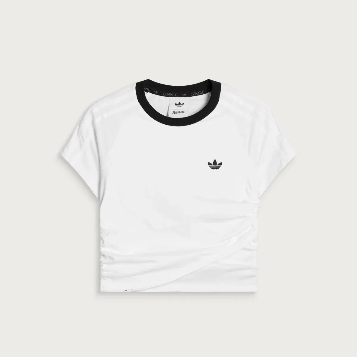 Футболка с зауженным кроем X JENNIE LAYER CROP TEE Adidas, White