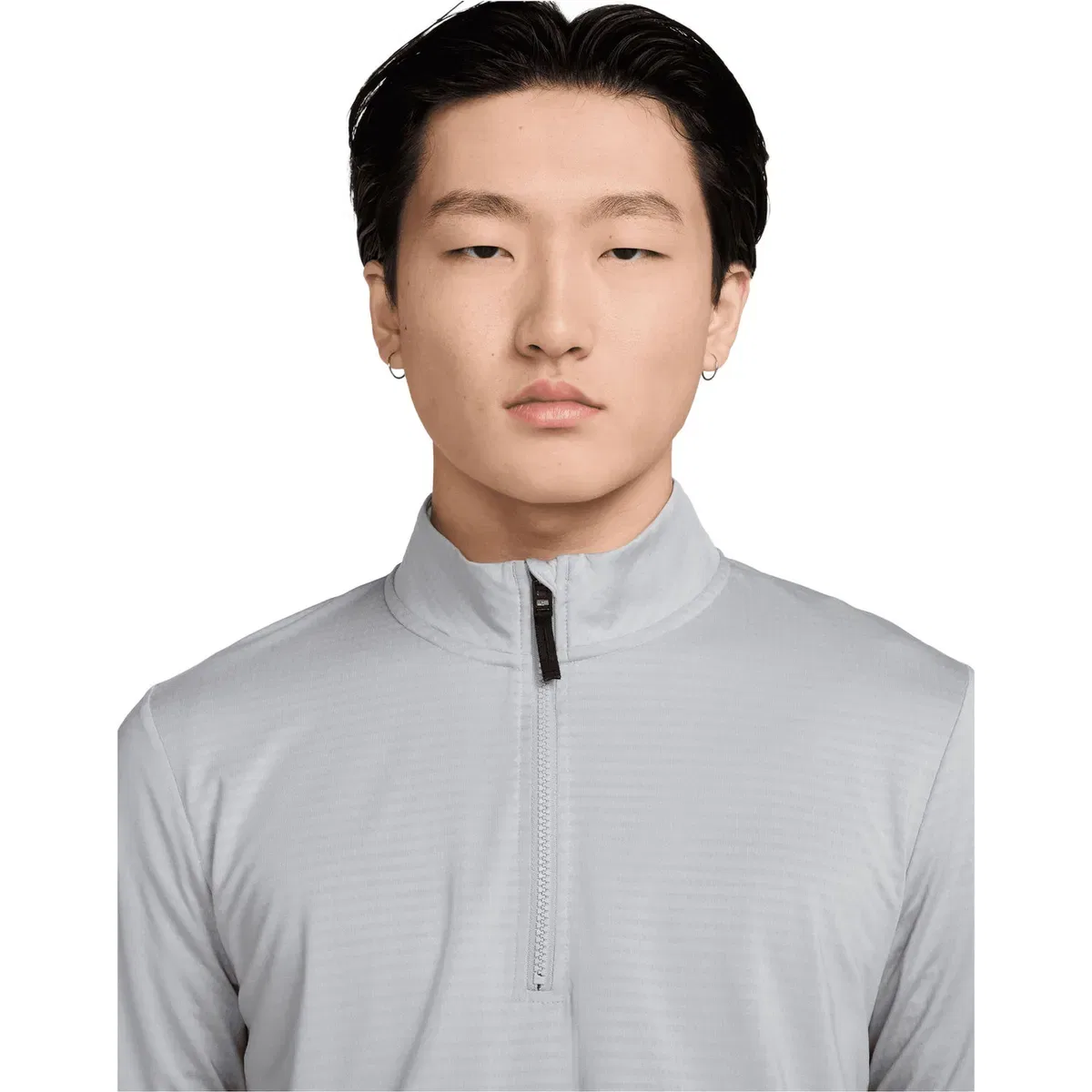 Мужской топ с молнией Dri-Fit Nike, Grey — фото 3