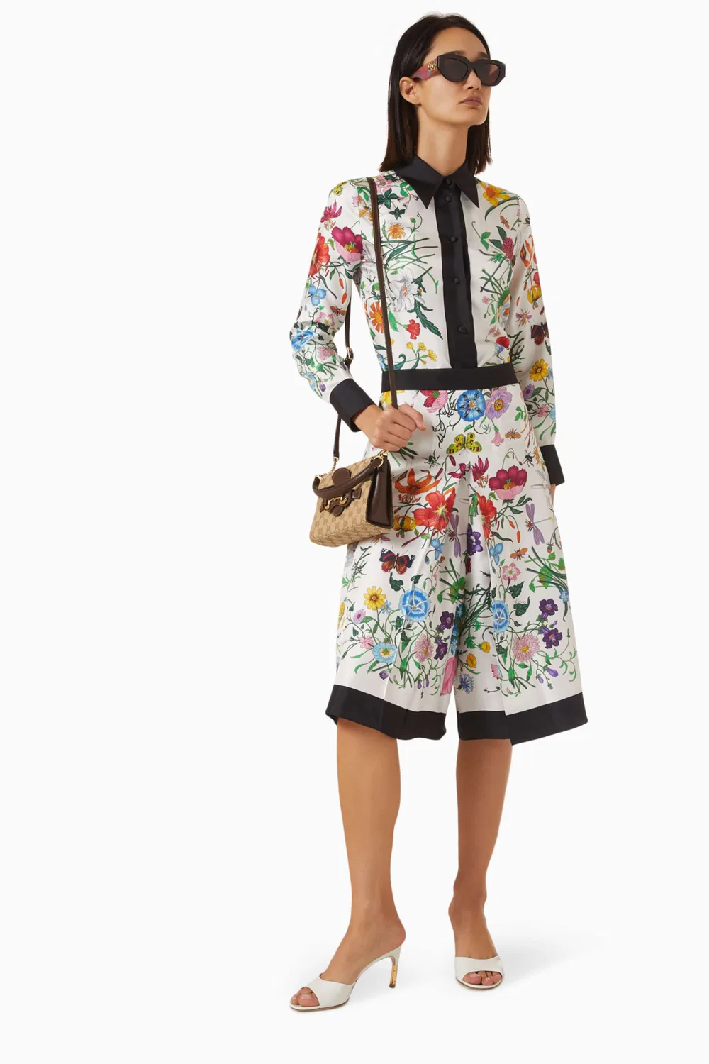Рубашка с принтом Flora Gucci — фото 2