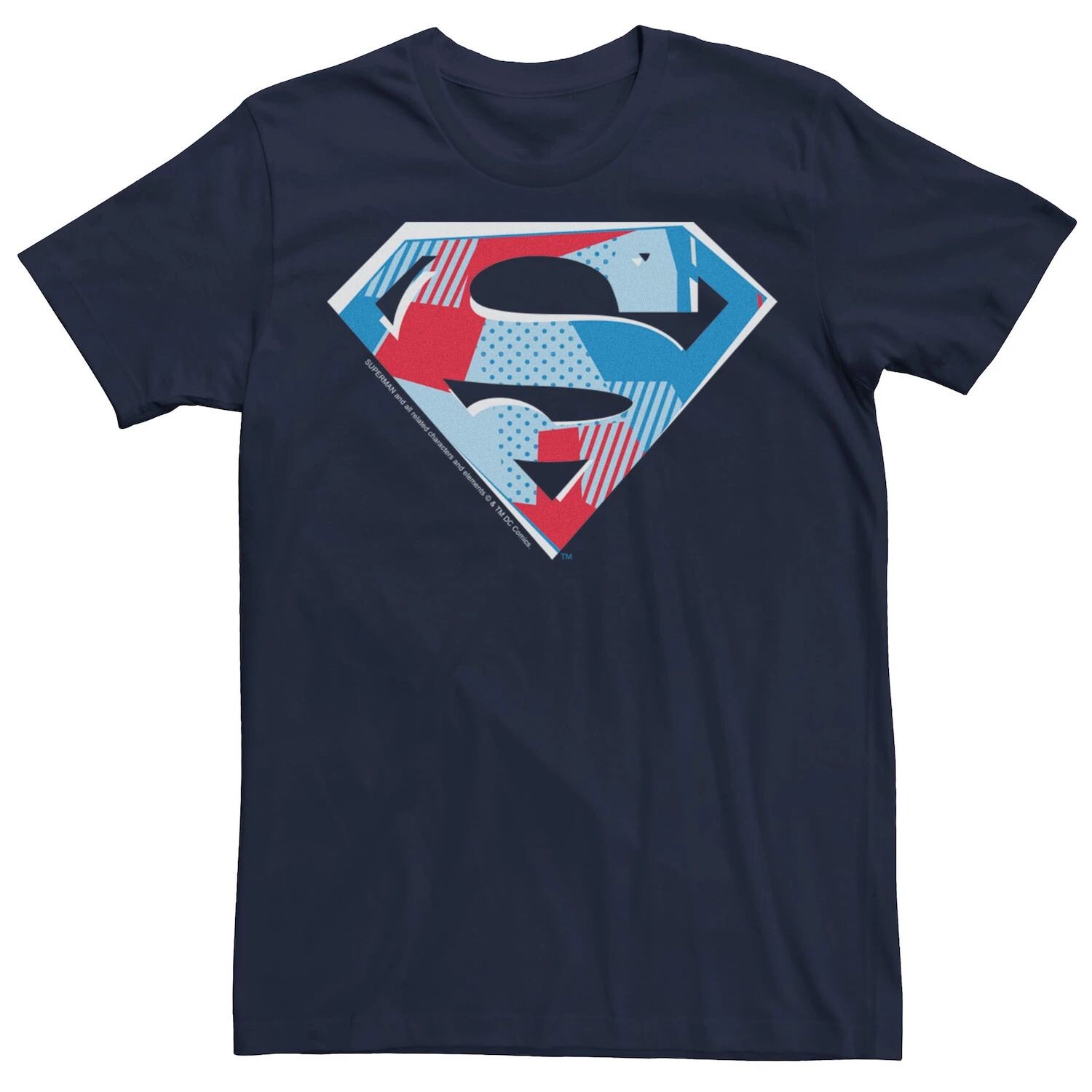 

Мужская футболка с графическим логотипом DC Comics Superman и вырезом на груди Licensed Character