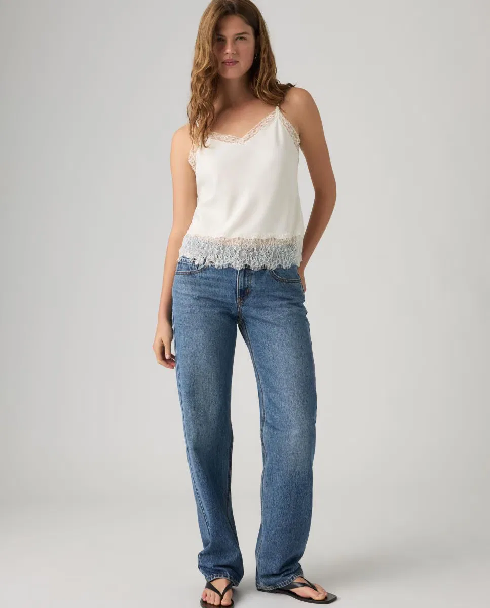 Женское прямые джинсы с низкой посадкой, Vaquero Slim Low Straight, Levi's, синий — фото 4