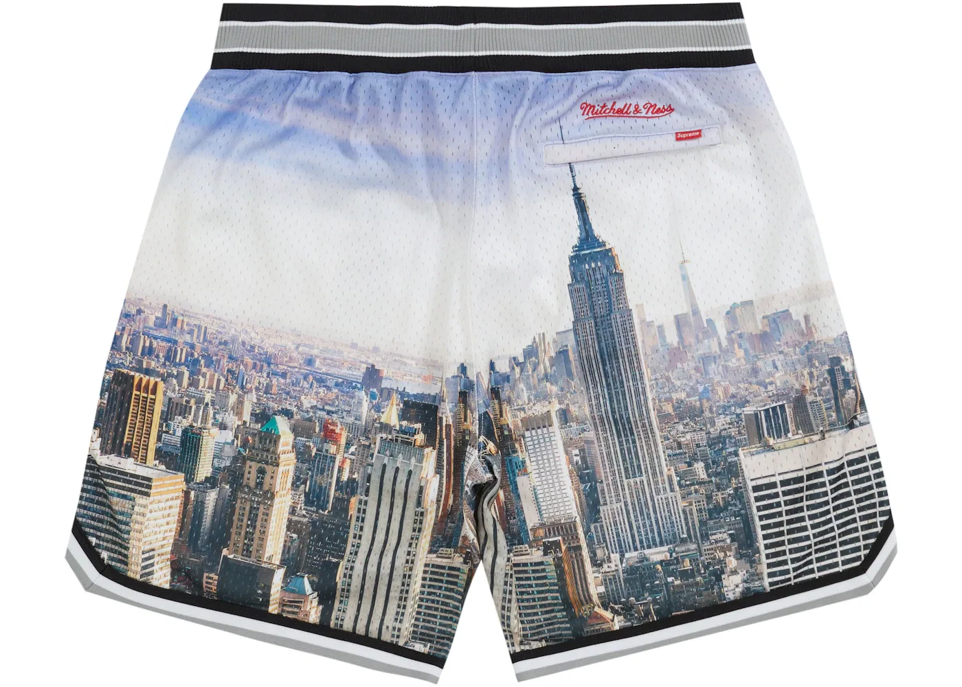 Мужские шорты баскетбольные с принтом Mitchell & Ness Short Supreme, Skyline — фото 2