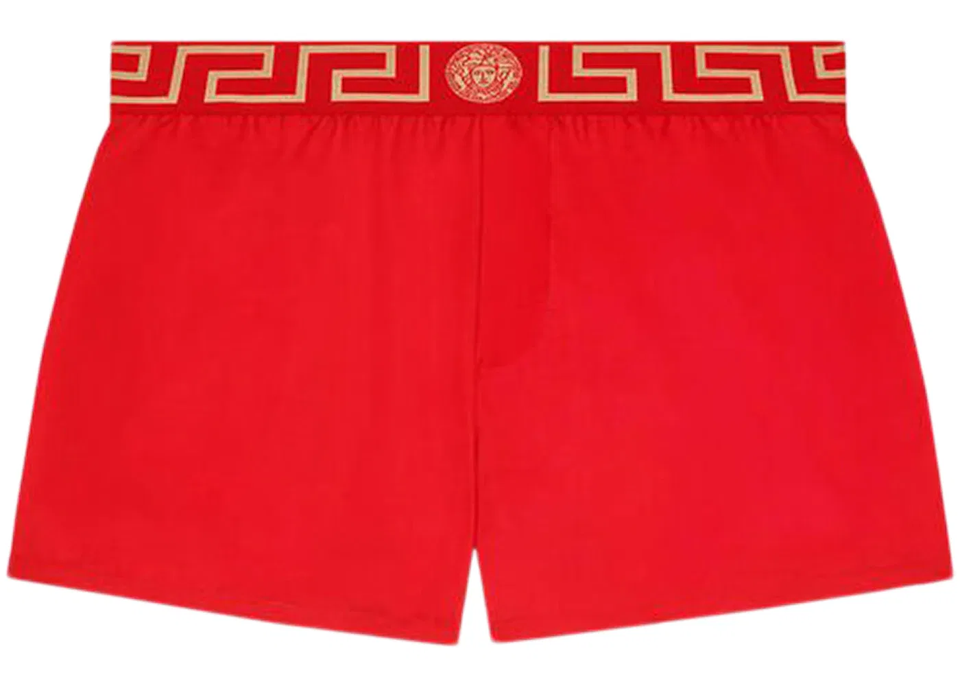Мужские шорты с принтом Greca Border Versace, Red